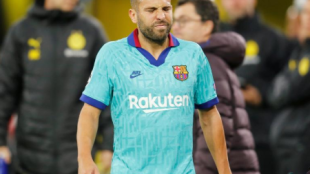 Problemas en el Barça con la lesión de Jordi Alba "Foto: Marca"