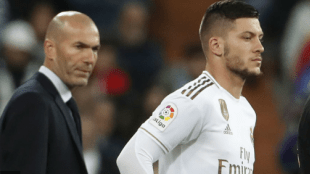 La nula gestión de Zidane con sus delanteros "Foto: Marca"