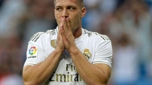 Luka Jovic, actual jugador del Real Madrid: EFE.