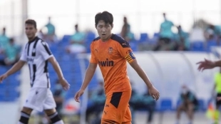 Kang-In Lee se postula como capitán valencianista. Foto: Diario AS