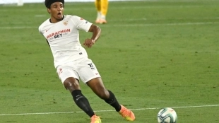 Koundé sigue al margen de sus compañeros. Foto: @SevillaFC