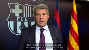 El presidente del F.C. Barcelona, Joan Laporta: Marca