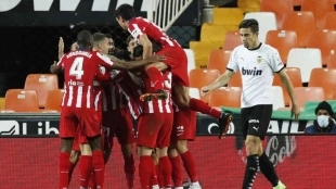 El Atlético de Madrid atraviesa una mala racha. Foto: Getty