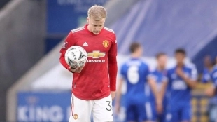 Donny van de Beek quiere abandonar el Manchester United. Foto: Getty