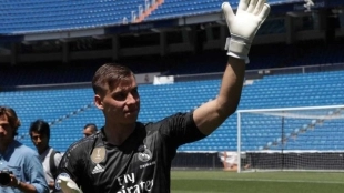 Lunin, el olvidado de Zidane en el Real Madrid / Okdiario.com