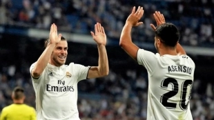 Asensio, a los mandos del Madrid.