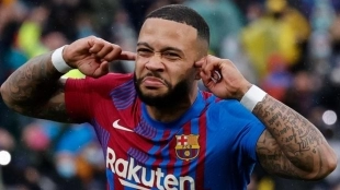 Memphis Depay podría salir del FC Barcelona en pocos meses. Foto: Marca