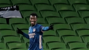 Eddie Nketiah se une a la lista de opciones del West Ham para suplir a Haller
