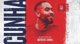 OFICIAL: Matheus Cunha ya es del Atlético / Atléticodemadrid.com