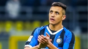 Alexis Sánchez vistiendo los colores del Inter de Milán. Foto: Transfermarkt