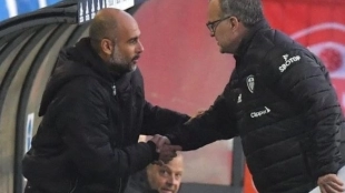 El Manchester City quiere arrebatarle un jugador al Leeds United de Bielsa "Foto: TyC Sports"