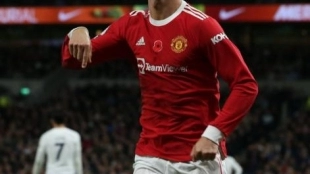 Cristiano quiere salir a toda costa. Foto: @ManUtd