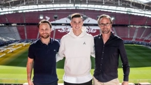 La joya del Leipzig durará poco por tierras alemanas. Foto: @RBLeipzig