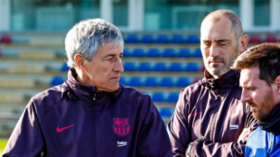 "El Barça espera ansioso el debut de Setién. Foto: FC Barcelona"