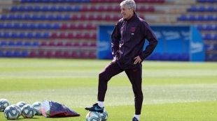 Quique Setién necesita refuerzos | FOTO: FC BARCELONA