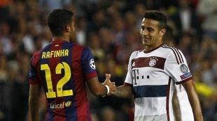 Thiago y Rafinha no temrinaron de cuajar en el Barça.