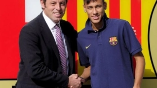 El doble contrato que Sandro Rosell haría a Neymar. Foto: Cadena SER