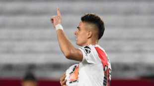 Santos Borré no quiere irse de River "Foto: MD"