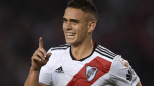 Santos Borré habló de su futuro y la posibilidad de seguir en River "Foto: TNT Sports"