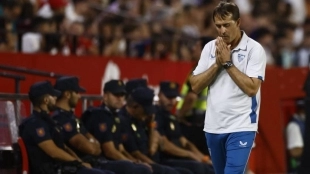 Julen Lopetegui se encuentra con la soga al cuello. Foto: Diario de Sevilla