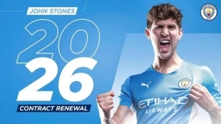 El City renueva a John Stones hasta 2026