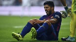 Luis Suárez, de baja varias semanas