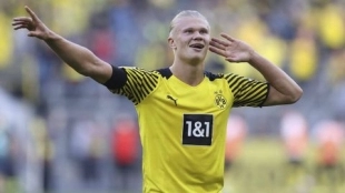 Erling Haaland es uno de los mejores delanteros del mundo. Foto: Getty