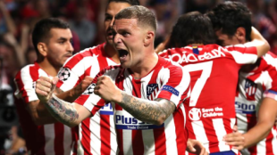 Kieran Trippier, la bandera colchonera "Foto: AS"