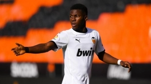 Yunus Musah, joven talento del Valencia CF. Foto: GOAL