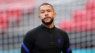 Memphis quiere salir en enero del Barça. Foto: @FabrizioRomano