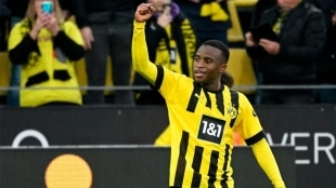 Moukoko 'se pone' una cláusula. Foto: sport.es