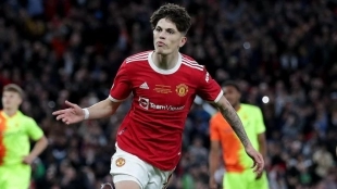 El Manchester United va a blindar el contrato de Garnacho / TheTimes.co.uk