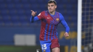 Imagen de Ferran Jutglà antes de fichar por el Club Brujas. Foto: FC Barcelona