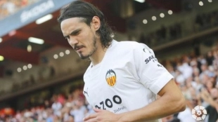 Edinson Cavani, jugador del Valencia CF. Foto: LaLiga Santander