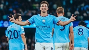 El Manchester City quiere blindar a Julián Álvarez