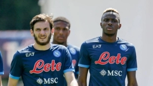 El Napoli cierra la puerta de salida a Kvaratskhelia y Osimhen | FOTO: NAPOLI