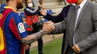 El presidente volverá a reunirse con el argentino. Foto: @fcbarcelona