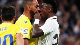 Vinicius Jr se encara con Fali. Foto: El Mundo