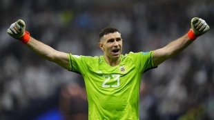Emiliano Martínez, una de las grandes figuras de Argentina durante el Mundial de Qatar. Foto: MARCA