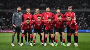 Alineación de Georgia en un partido