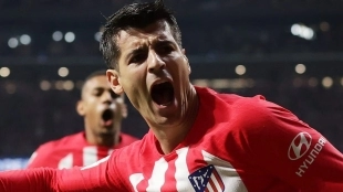 Álvaro Morata, delantero del Atlético de Madrid, podría fichar por el Milan