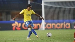 Saúl Coco, central de Las Palmas pretendido por el Sevilla que fichará por el Torino