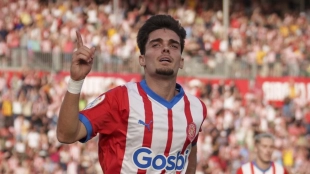 Miguel Gutiérrez, left-back of Girona who interests Borussia Dortmund.