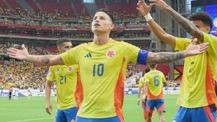 <p>James Rodríguez, leader of Colombia who interests Rayo Vallecano.</p>