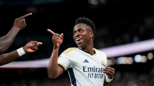 Vinicius, Real Madrid player who could end up in Saudi Arabia.