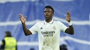 Vinicius, Real Madrid player who could soon head to Saudi Arabia.