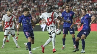 Imagen del partido entre el Rayo Vallecano y el Atlético de Madrid