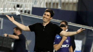 <p>Andoni Iraola, coach of Bournemouth</p>