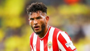 <p>Luis Suárez, forward for Almería</p>