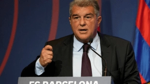 <p>Joan Laporta, president of FC Barcelona</p>